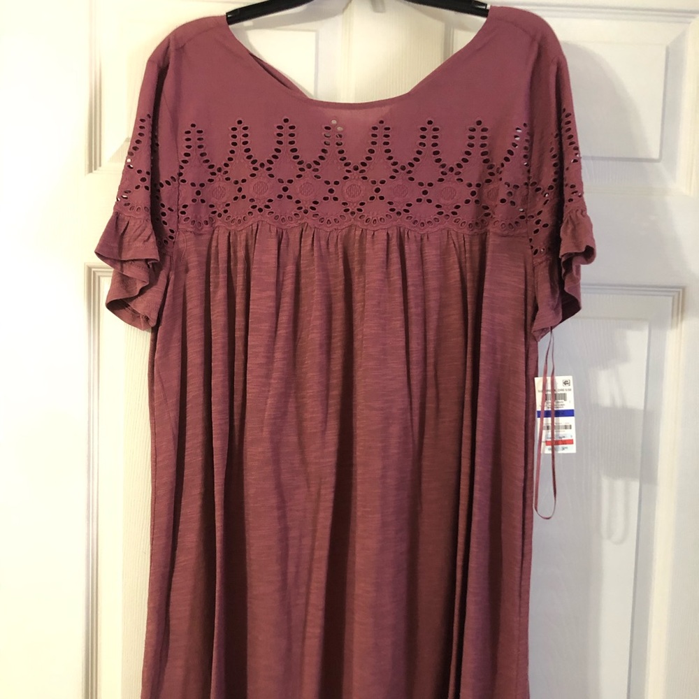 Style and Co burgundy dress